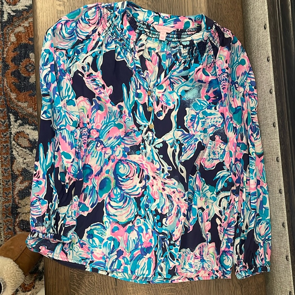Lilly Pulitzer silk top size small